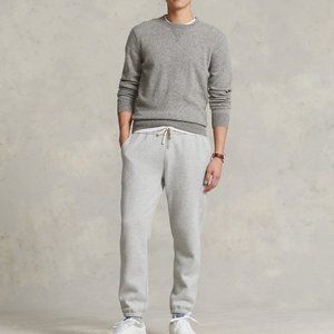 NWT Polo Ralph Lauren Washable 100% Cashmere Crewneck Sweater, Gray, XXL, $348